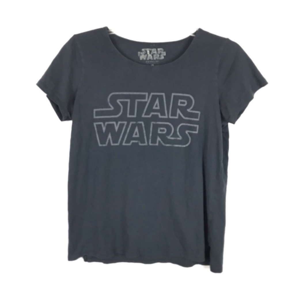 Star Wars Gray Graphic Print Short Sleeve Shirt